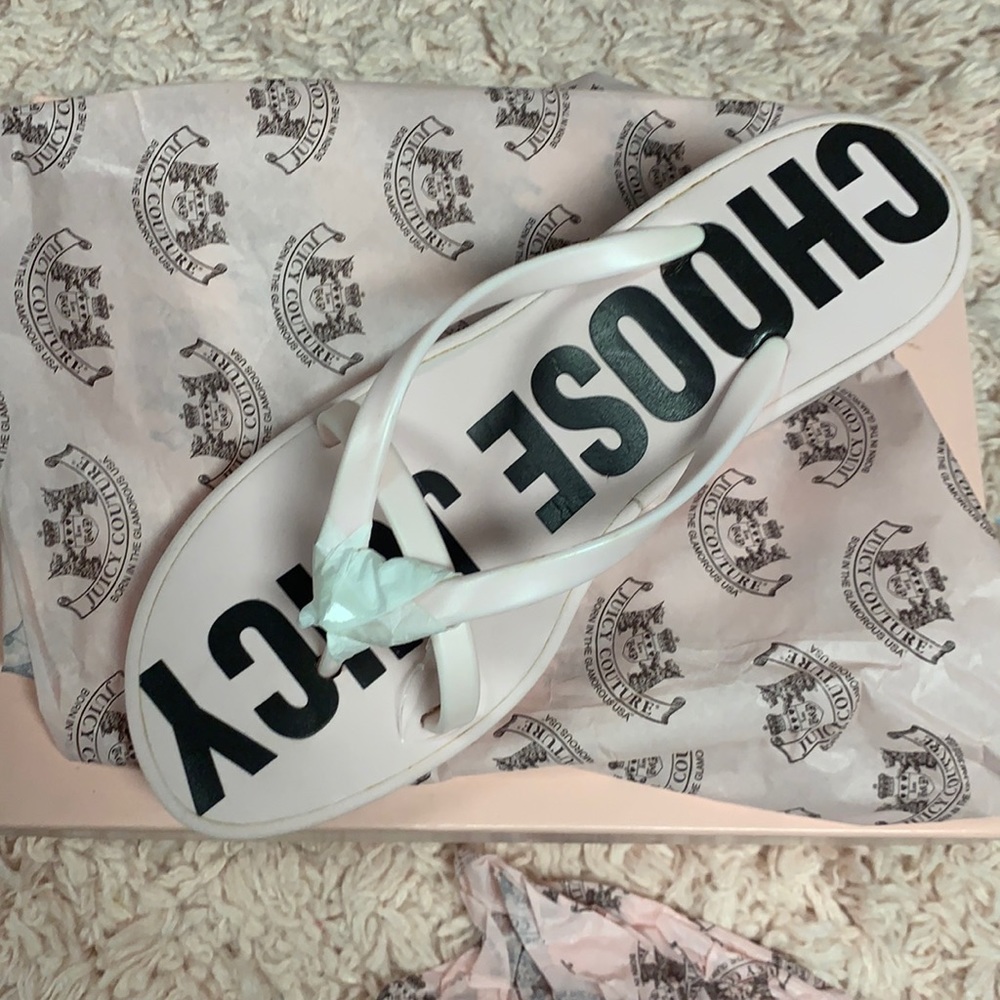 Juicy couture size 10 pink sandals